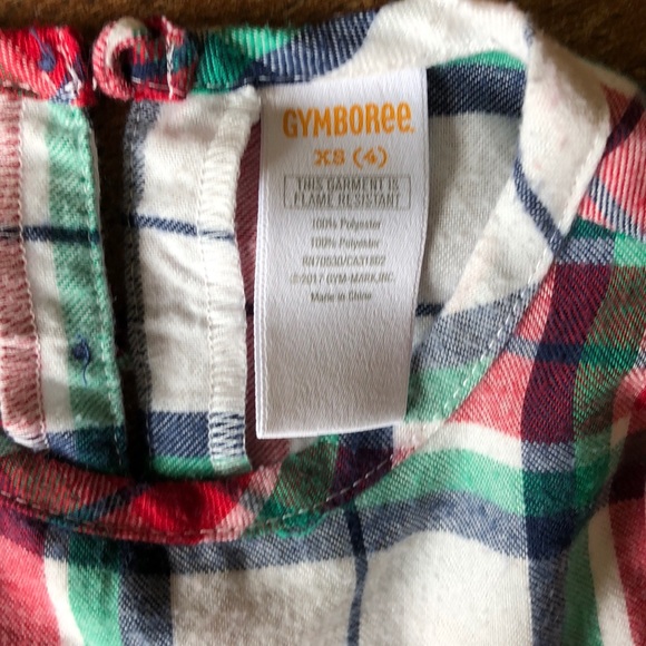 Gymboree plaid Nightgown XS (4) - Picture 2 of 3